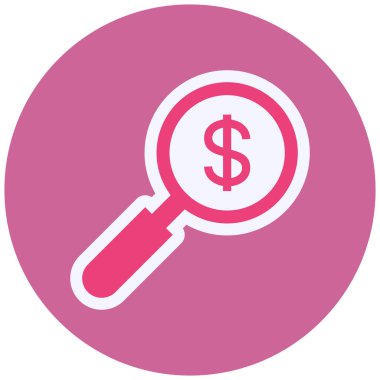 Arama simgesinin vektör illüstrasyonu