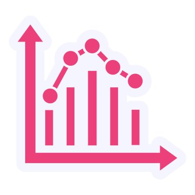 İstatistik simgesinin vektör illüstrasyonu