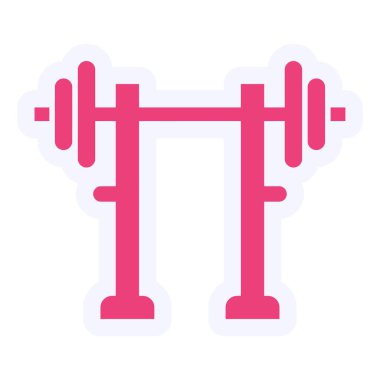 Gym Rod modern ikon vektör çizimi