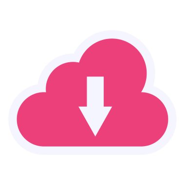 Bulut indirme. Basit resimleme