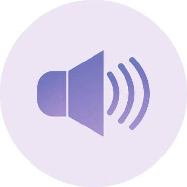 Hoparlör simgesinin vektör illüstrasyonu