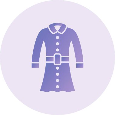 Coat web icon vector illustration