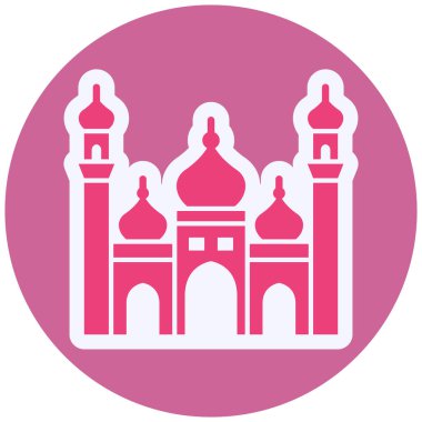 Cami. Web simgesi basit illüstrasyon