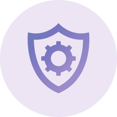 kalkan ikon vektör illüstrasyonu