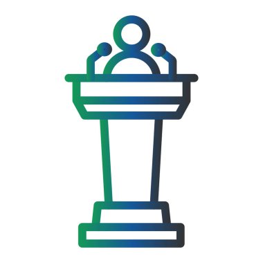 tribune podium. web icon simple illustration