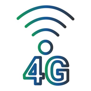 Wi-Fi sinyal ikonu vektörü, ağ ve mobil uygulama tasarımınız için beyaz arkaplanda izole edilmiş, kablosuz logo konsepti