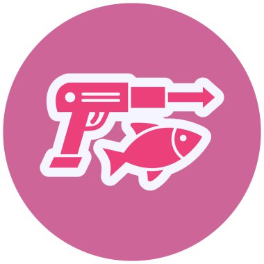 Balık. Web simgesi basit illüstrasyon