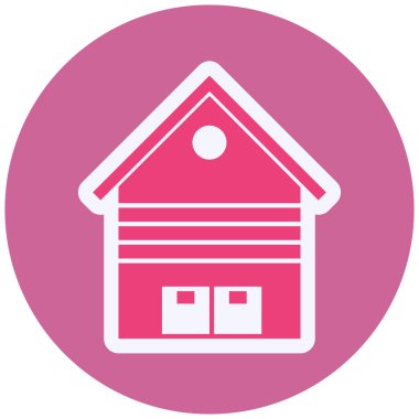 Ev. Web simgesi basit illüstrasyon