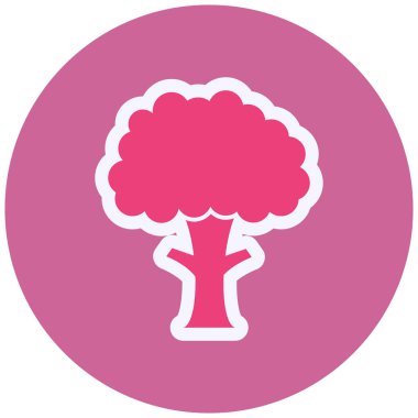 Ağaç. Web simgesi basit illüstrasyon