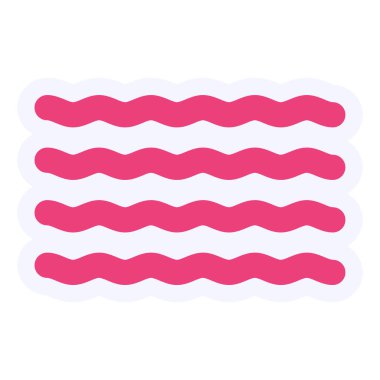 deniz dalgaları ikon vektör çizimi tasarımı