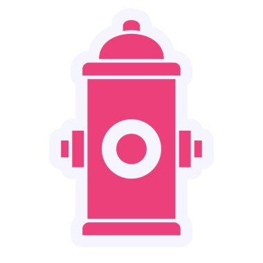 Yangın musluğu simgesi. vektör illüstrasyonu