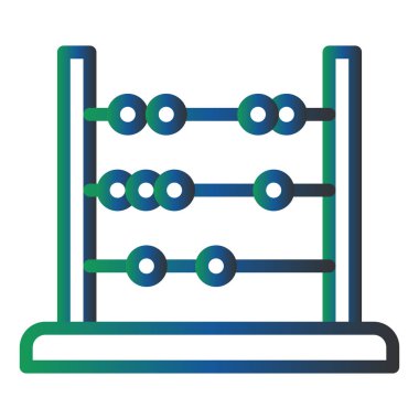 Abaküs. Web simgesi basit illüstrasyon
