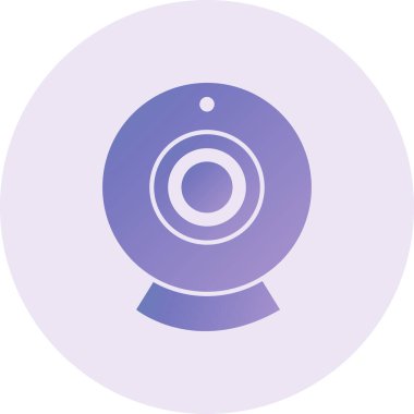 Webcam simgesinin vektör illüstrasyonu