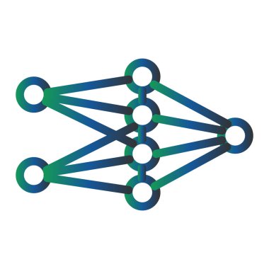 Seo ve teknoloji simgesinin vektör illüstrasyonu