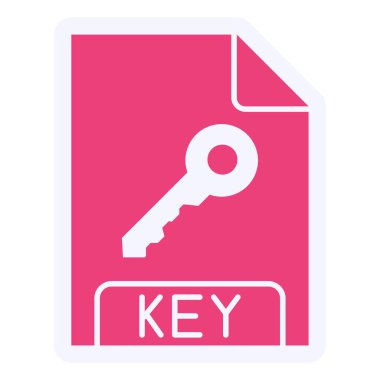 Anahtar. Web simgesi basit illüstrasyon 