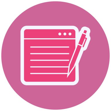 İçerik simgesi, vektör çizimi 