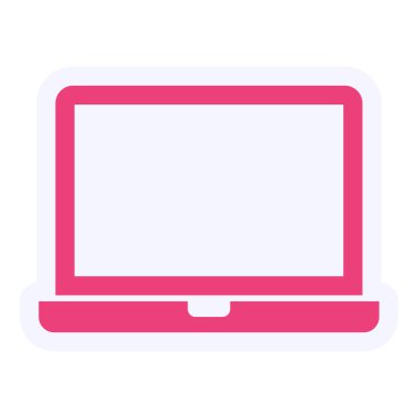 Laptop Vektör Simge Tasarımı