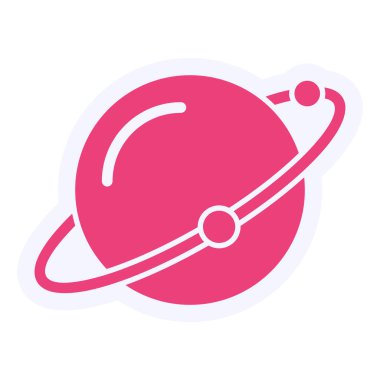 Uzay uydu simge vektör çizim 