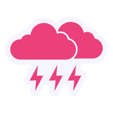 bulut simgesi, vektör illüstrasyonu