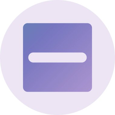 vector illustration of modern b lack icon of minus