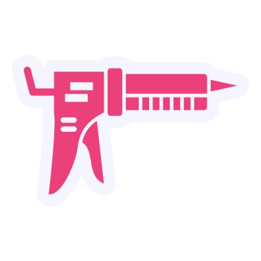 Caulk Gun web icon simple illustration