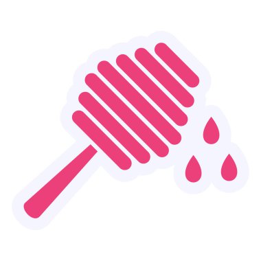 Bal Tarağı Vektör Kabartma Simgesi Tasarımı