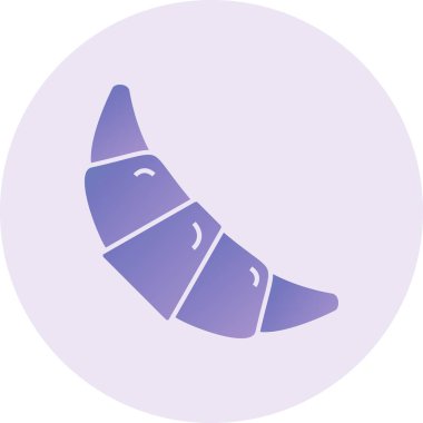 Kruvasan modern ikon vektör çizimi