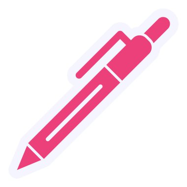 Kalem. Web simgesi basit illüstrasyon