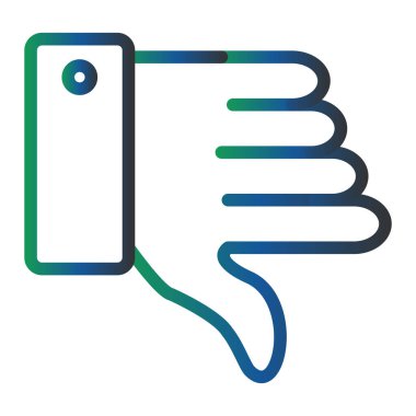 thumb down, Dislike icon, vector illustration 