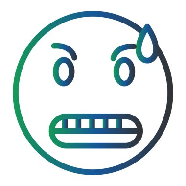 Üzgün surat. Web simgesi