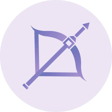 Tatar Yayı Vektör Şekil Simgesi Tasarımı