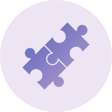 Bulmaca Vektörü Kabartma Simgesi Tasarımı