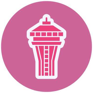 Space Needle  icon vector illustration