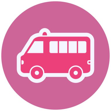 Ambulansın vektör illüstrasyonu