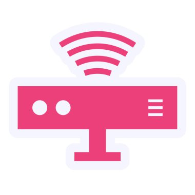network sharing. simple illustration. Motion Sensor.