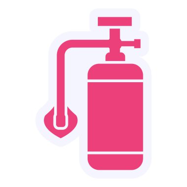 Oxygen Tank icon, vector 