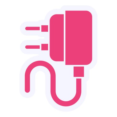 Şarj Vektörü Kabartma Simgesi Tasarımı 