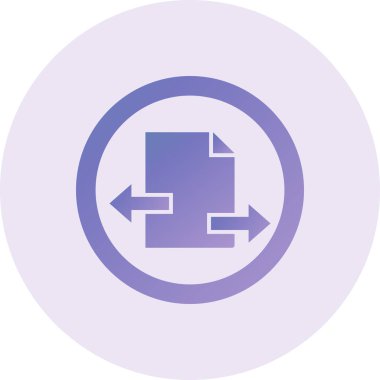 Aktarım modern simgesinin vektör illüstrasyonu