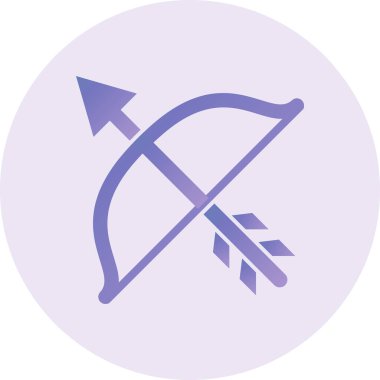 Okçuluk Vektörü Sembol Tasarımı