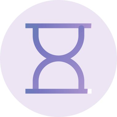 Kum Saati Vektörü Kabartma Simgesi Tasarımı