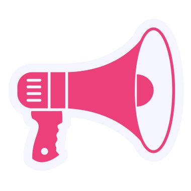 Hoparlör simgesinin vektör illüstrasyonu