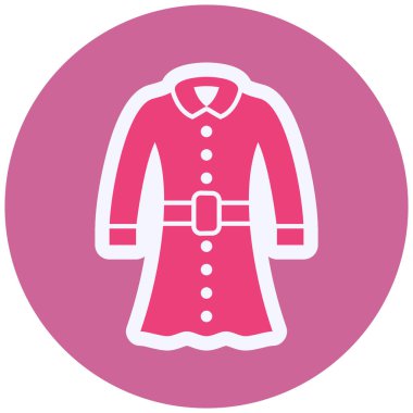 Coat web icon vector illustration