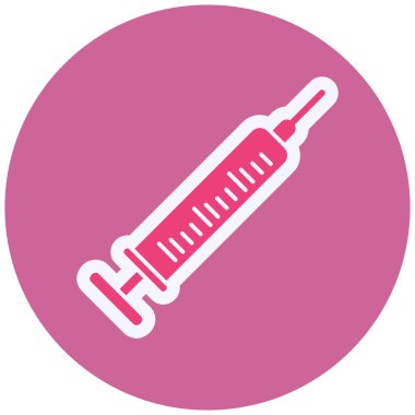 Şırınga. Web simgesi basit illüstrasyon