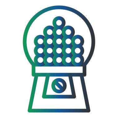 Gum Ball Machine modern icon vector illustration