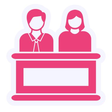 vector illustration of Jury  icon  