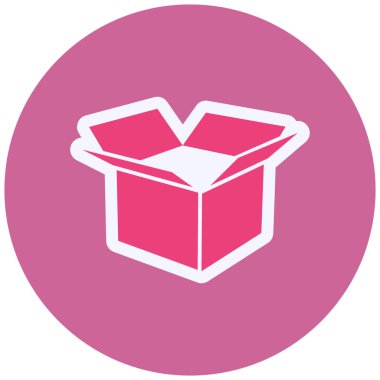 Parcel box. web icon simple illustration