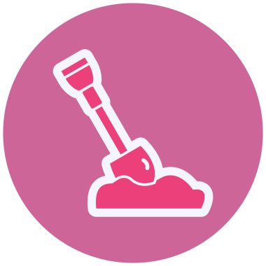 Kürek. Web simgesi basit illüstrasyon