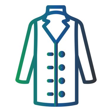 Ceket. Web simgesi basit illüstrasyon