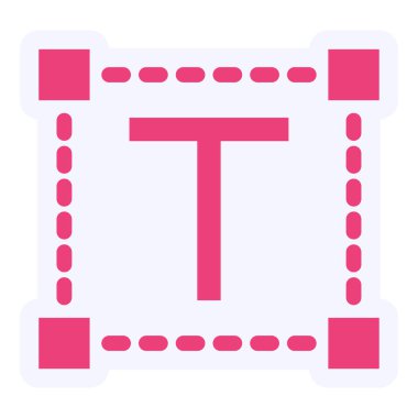 Metin Düzenleyici Vektör Şekil Simgesi Tasarımı 