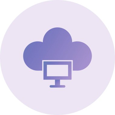  Cloud Computing and network colored vector icon